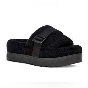 UGG - Oh Fluffita - black platform sandal - sz 6.5